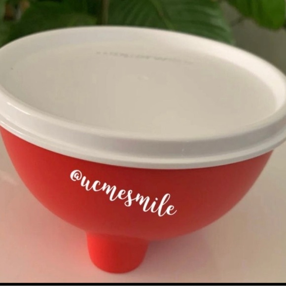 Tupperware Red/Green Guacamole Salsa Bowl Set - Picture 7 of 9